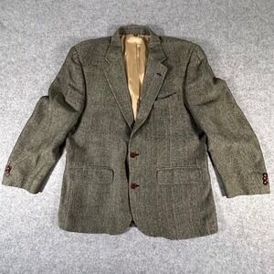 Orvis Blazer Jacket 42R Brown Mens Tweed Two Button Sport Coat